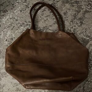 Sophisticated J. Jill  Brown Leather Tote